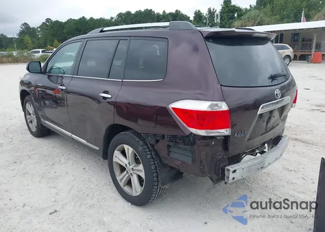 2013 Toyota Highlander Limited V6 из США, поврежденный, VIN 5TDDK3EH1DS273740